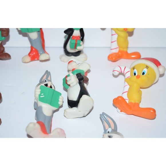 Vtg 1997 Looney Tunes Christmas String Light Covers 10 pc Tweety Bugs Bunny Taz - Picture 5 of 9